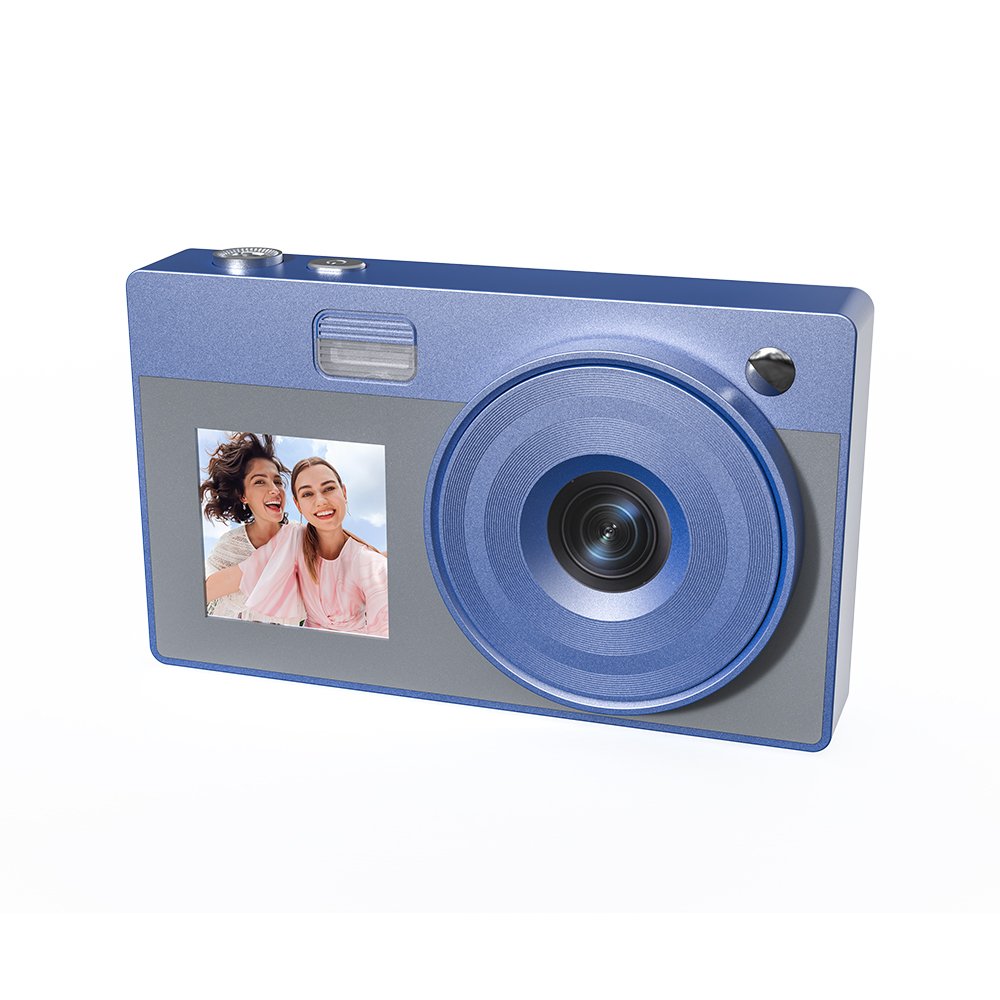 Portable Digital Camera Dual Screen 50MP Beginner Student Retro Camera 16X 1080P CCD
