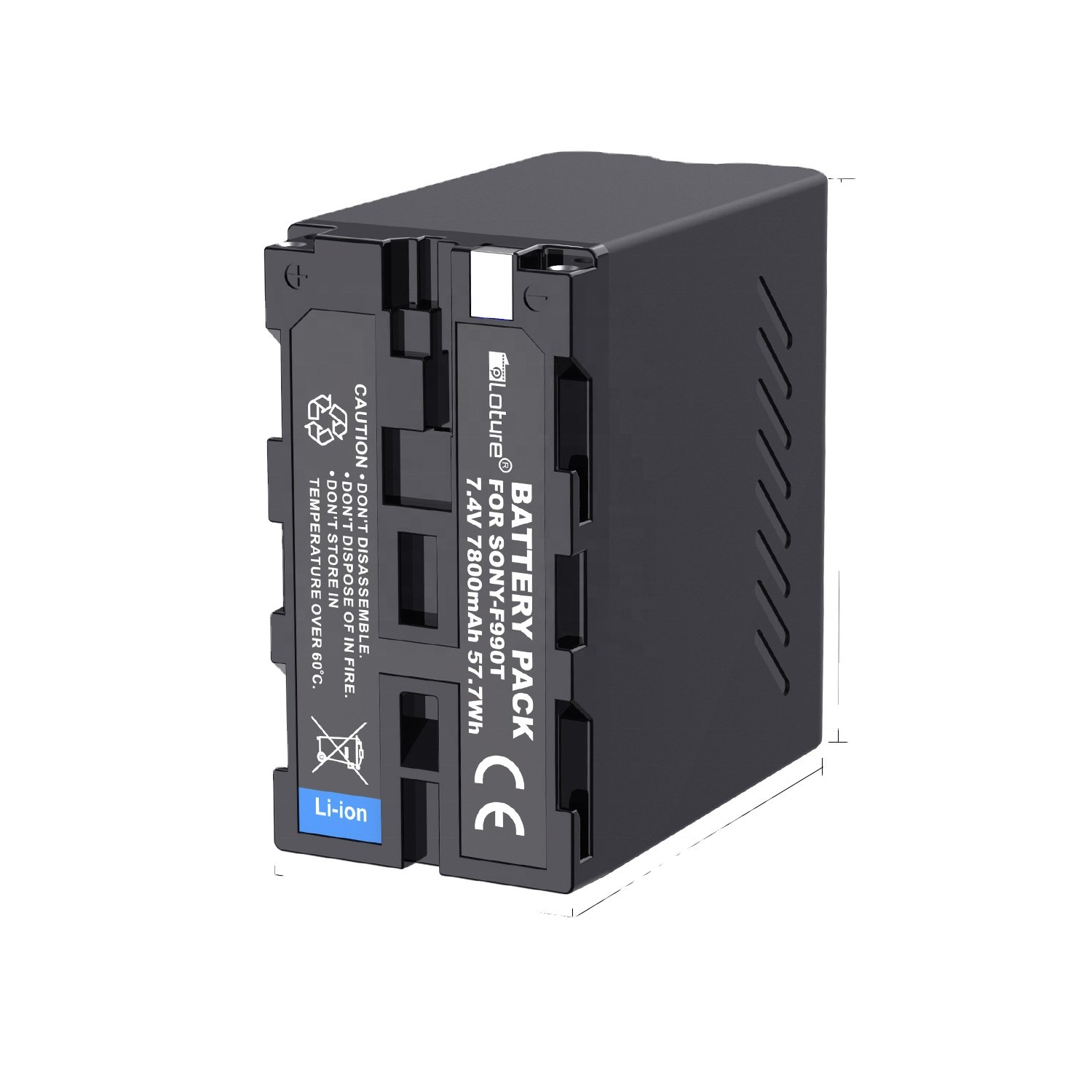 USB Output 7800mAh NP-F970 NP NP-F960 F960 F970 Battery with LED Light Display for Sony F960 F550 F570 F750 F770 MC1500C 190P