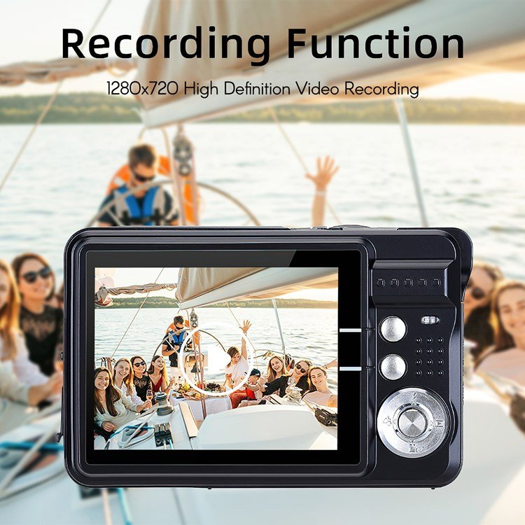8X powerful zoom digital network camera 2.7inch IPS screen Active Auto Focus mini video camera Waterproof Face detection camera