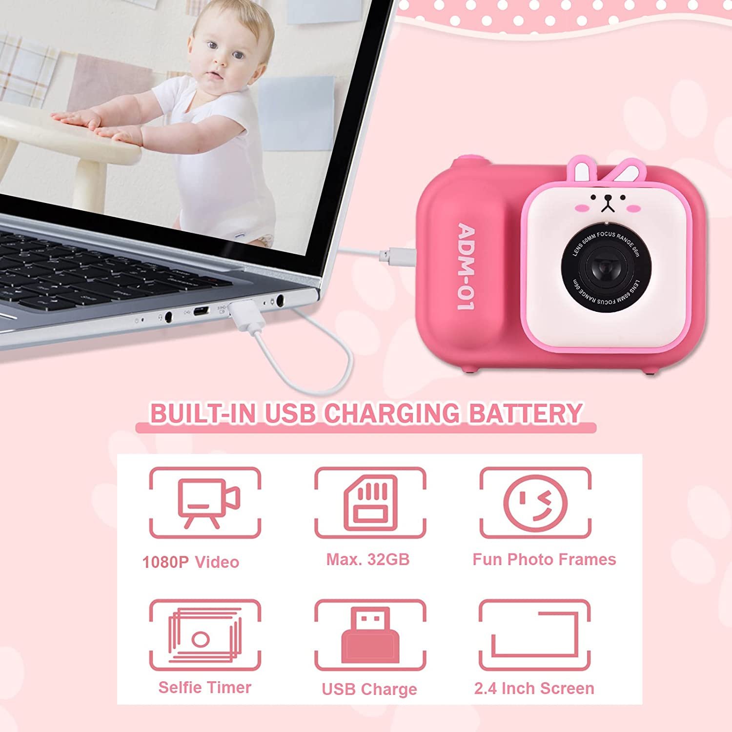 Mini Video Camera for Kids Gift Kids Camera Kids Digital Camera