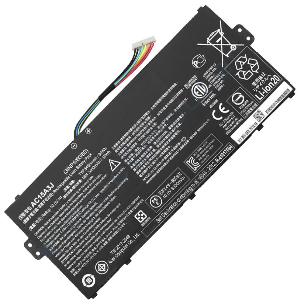 New Laptop Battery for Acer Chromebook 11 C735 CB3-131 CB5-132T R 11 C738T R11 AC15A8J AC15A3J