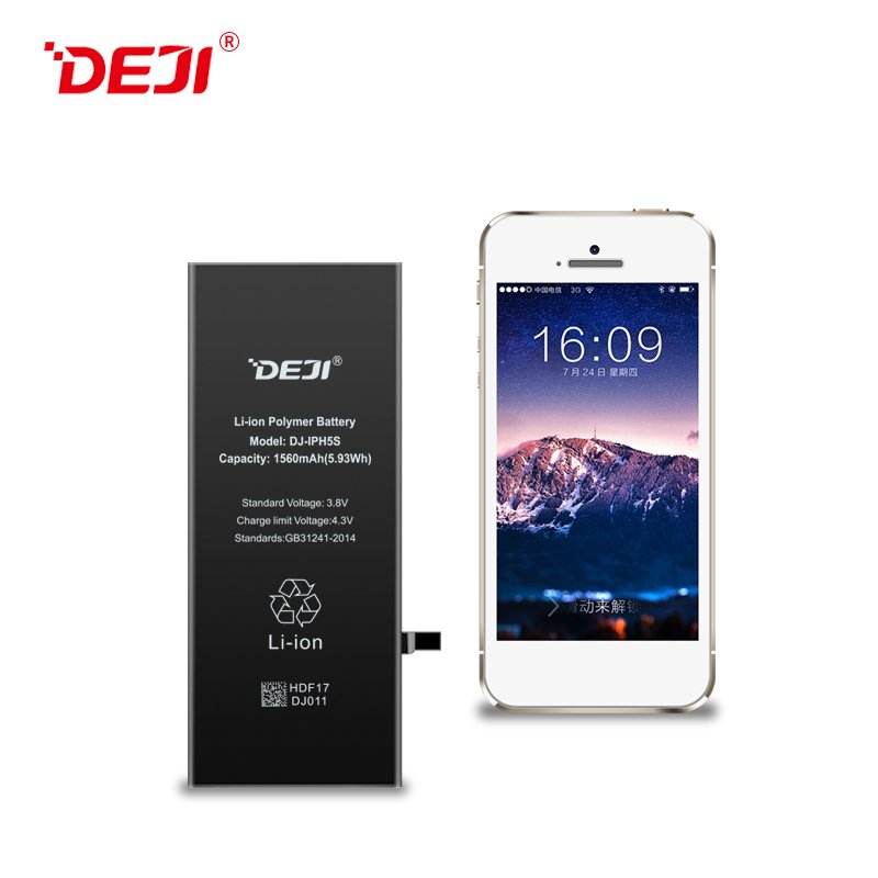 DEJI Smart phone digital 1560mAh battery for iPhone 5S replacement