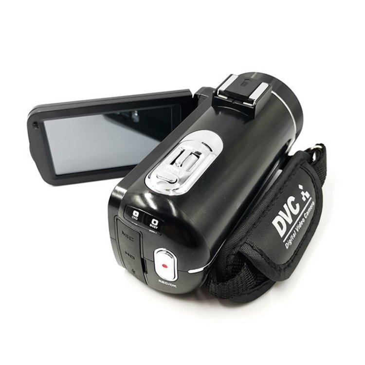 Professional DV-06 Auto Focus 2.7K HD Camcorder With Remote Control 48 Million HD Reversible LED Light Digital Video Camera
