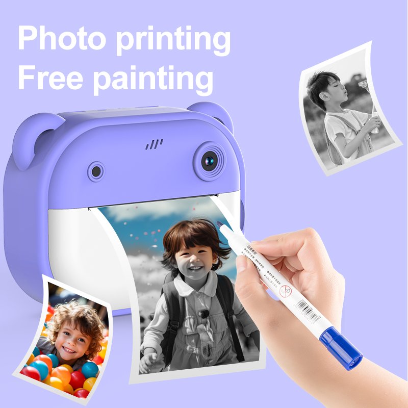 Kids Digital Printing Camera Video recording Cartoon Children Baby Camera Toys For Birthday Gift Kids Hd Camera