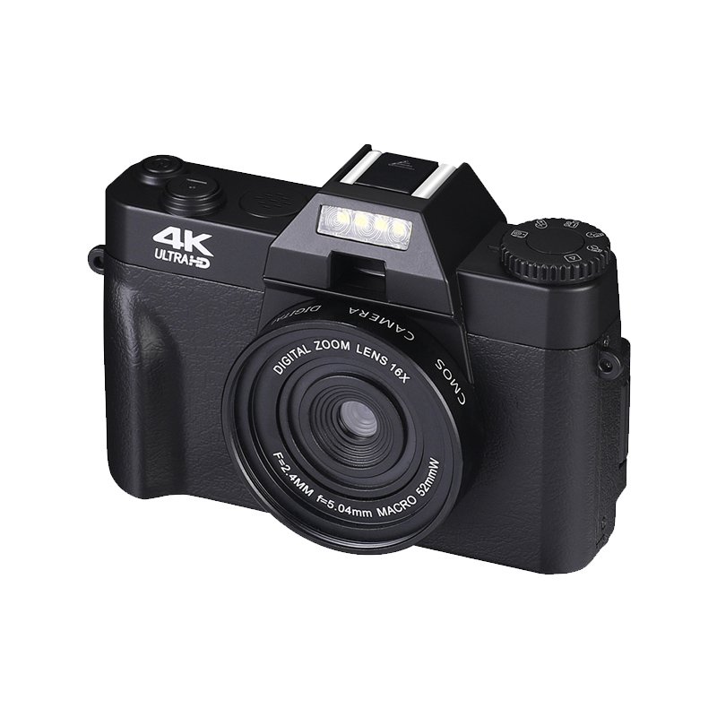 4K Digital Camera WIFI Camera 48MP HD Digital Camcorder Support External 52mm Wide Angle Lens 3.0 inch 180degree Flip Screen
