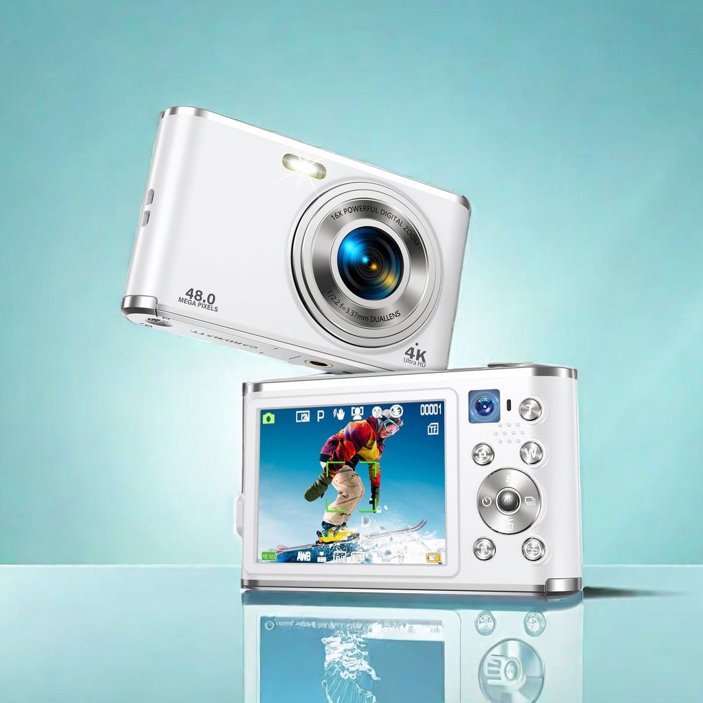 Auto Focus 48MP 4K Face Detection 2.8-inch 16X Zoom Rechargeable Battery Pocket Cinema Digital Compact Video Cameras