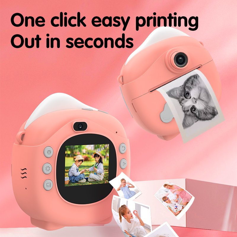 Christmas Selfie Gift Kid Selfie Camera Instant Print Camera Portable Camera Game Music