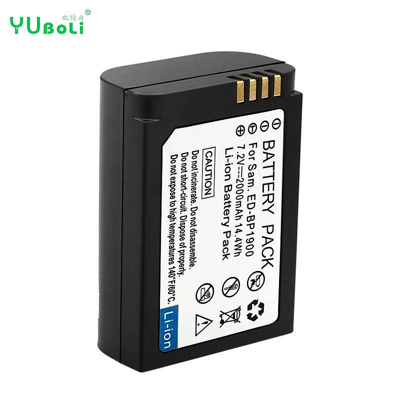 7.2v 2000mAh Digital Camera Battery BP-1900/ED-BP1900 Replacement Storage for Smart Camera NX1