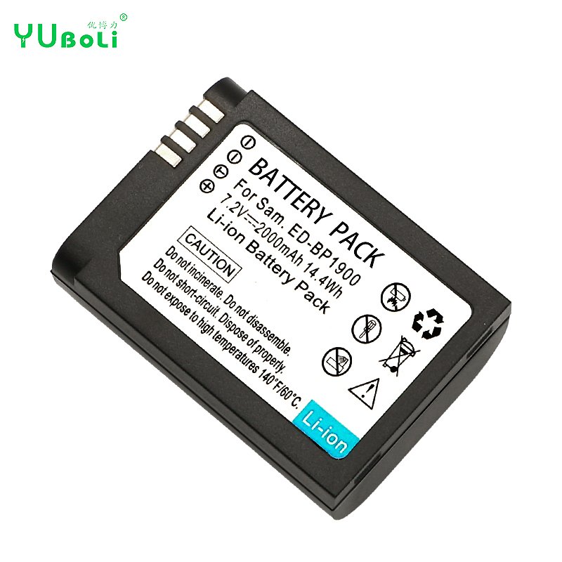 7.2v 2000mAh Digital Camera Battery BP-1900/ED-BP1900 Replacement Storage for Smart Camera NX1