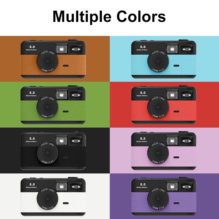 Wholesale Built-in Flash Portable 8MP Photo Screen Free Digital Camera Retro Style Vintage Compact Old Screenless Design Camera