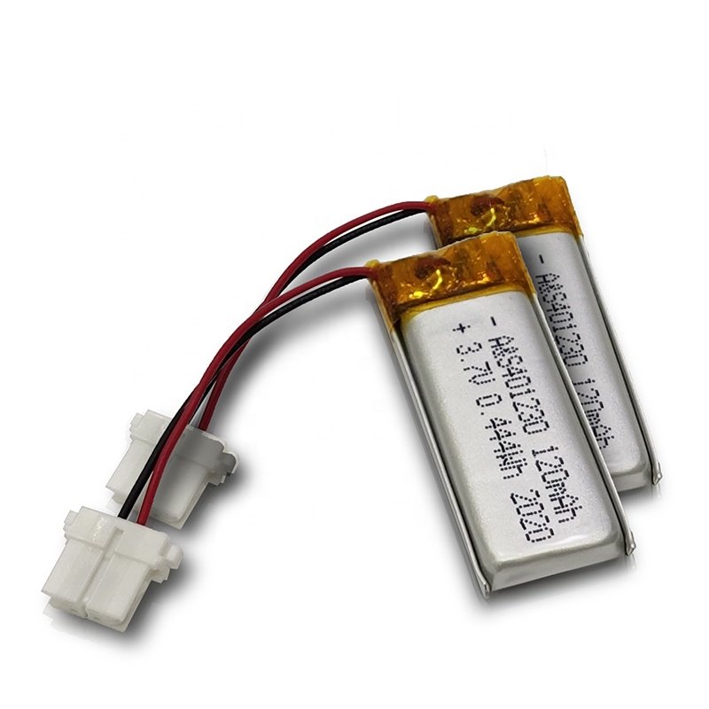 hot sale rechargeable 401235 3.7v 130mAh lithium ion polymer Li-polymer battery for Smart Watch