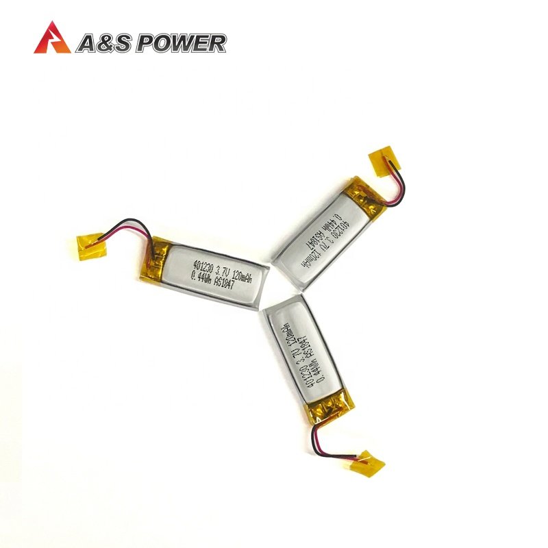 hot sale rechargeable 401235 3.7v 130mAh lithium ion polymer Li-polymer battery for Smart Watch