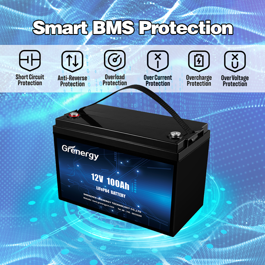 Smart home energy storage 12v 24v 36v 48v battery lifepo4 12v 100ah lithium ion batteries