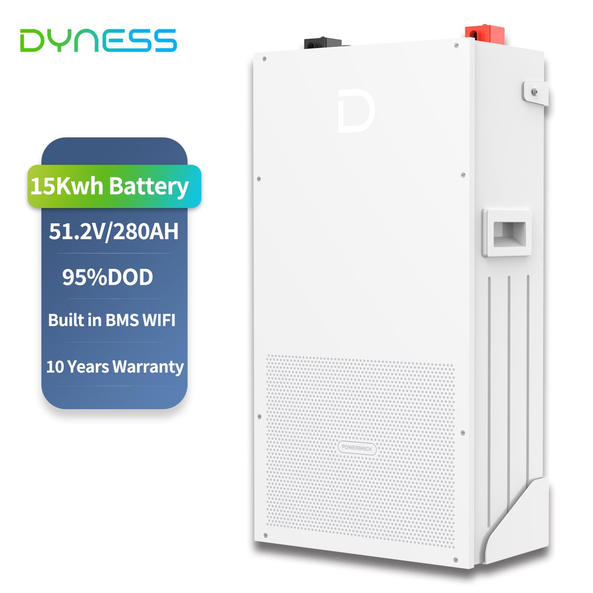 Dyness Powerbrick 14kwh 15kwh 51.2v 280ah wall lithium battery 48v 300ah lifepo4 battery system for home APP CONTROL