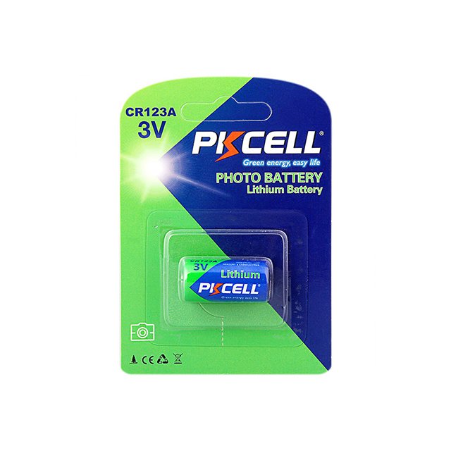 PKCELL CR123 3.0V 1400mAh 5 Years Non Rechargeable Camera Battery lithium battery cr123a 3v