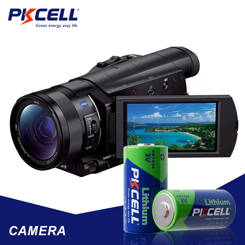 PKCELL CR123 3.0V 1400mAh 5 Years Non Rechargeable Camera Battery lithium battery cr123a 3v