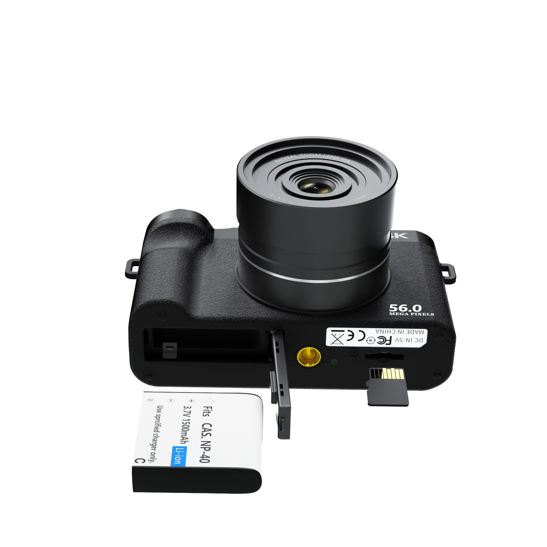 High Quality Duo 4K Pocket Digital Camera High Quality Digital Pocket Camera For Videography