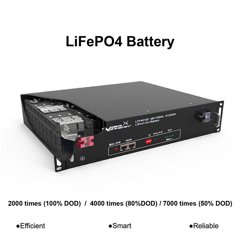 Vmaxpower lithium ion battery 48V 50Ah 75Ah 100Ah Lithium Ion Battery 2.4kwh For Solar Storage energy system