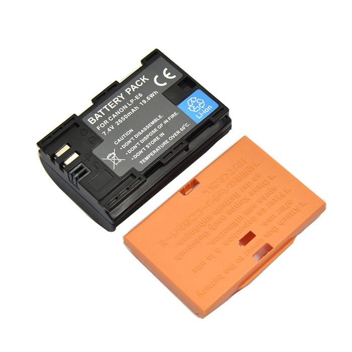 2650mAh 7.2V digital camera lp-e6 battery for Canon 70D 5D Mark3 5D4 6D 6D2 7D2 80D 90D
