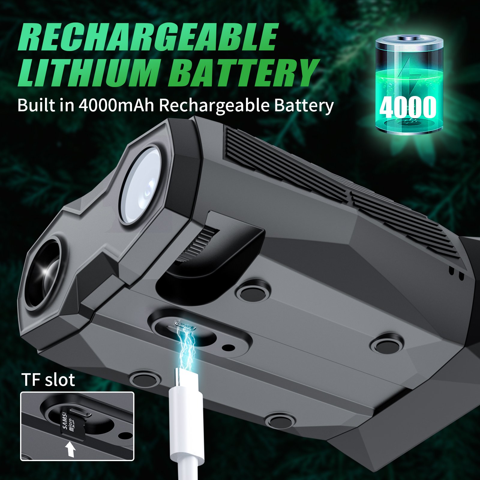Night Vision Goggles - 4K Infrared Digital Binoculars with /3 HD Screen and 32GB Memory Card for Photos and Videos