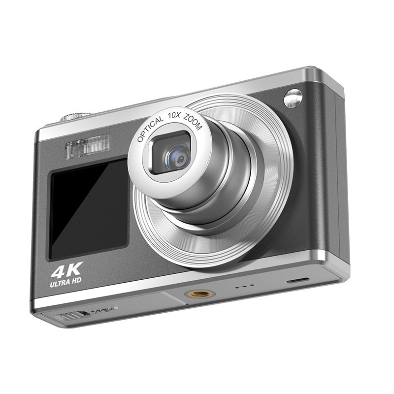 4K Vlogging Camera for YouTube Digital Camera for Photography 10X Optical Zoom Selfie Dual Screens Point and Shoot Camera