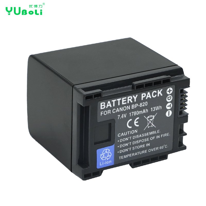 Wholesale 1780mAh Digital Camera Battery BP-820 For Canon VIXIA HF G Series Rechargeable Lithium ion Battery