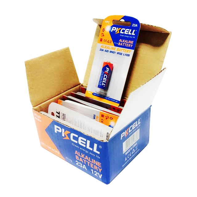 PKCELL OEM a23 23a 12v super alkaline batteries for security devices