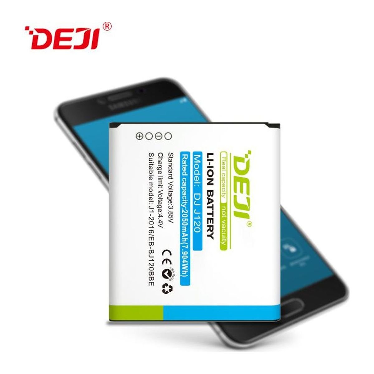 DEJI Factory Phone Digital Batteries For Samsung EB-BJ120ABE J1 2016 J120 Battery Accessories