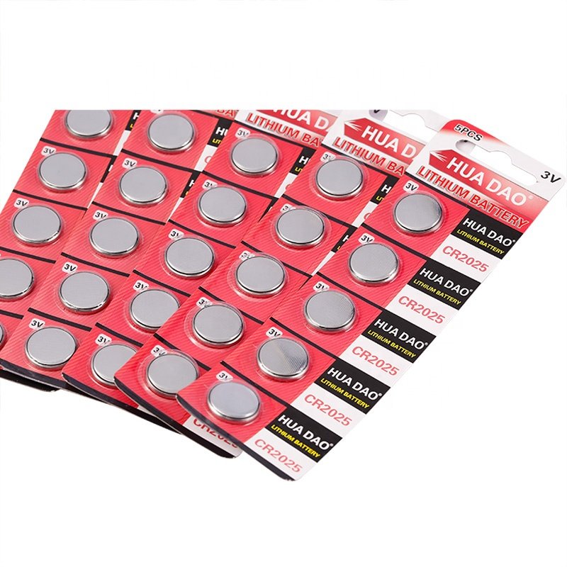 Cuanen China Fabrication Customised Cr2025 3v Lithium Coin Cell Cr 2025 Button Batteries For Control Remoto