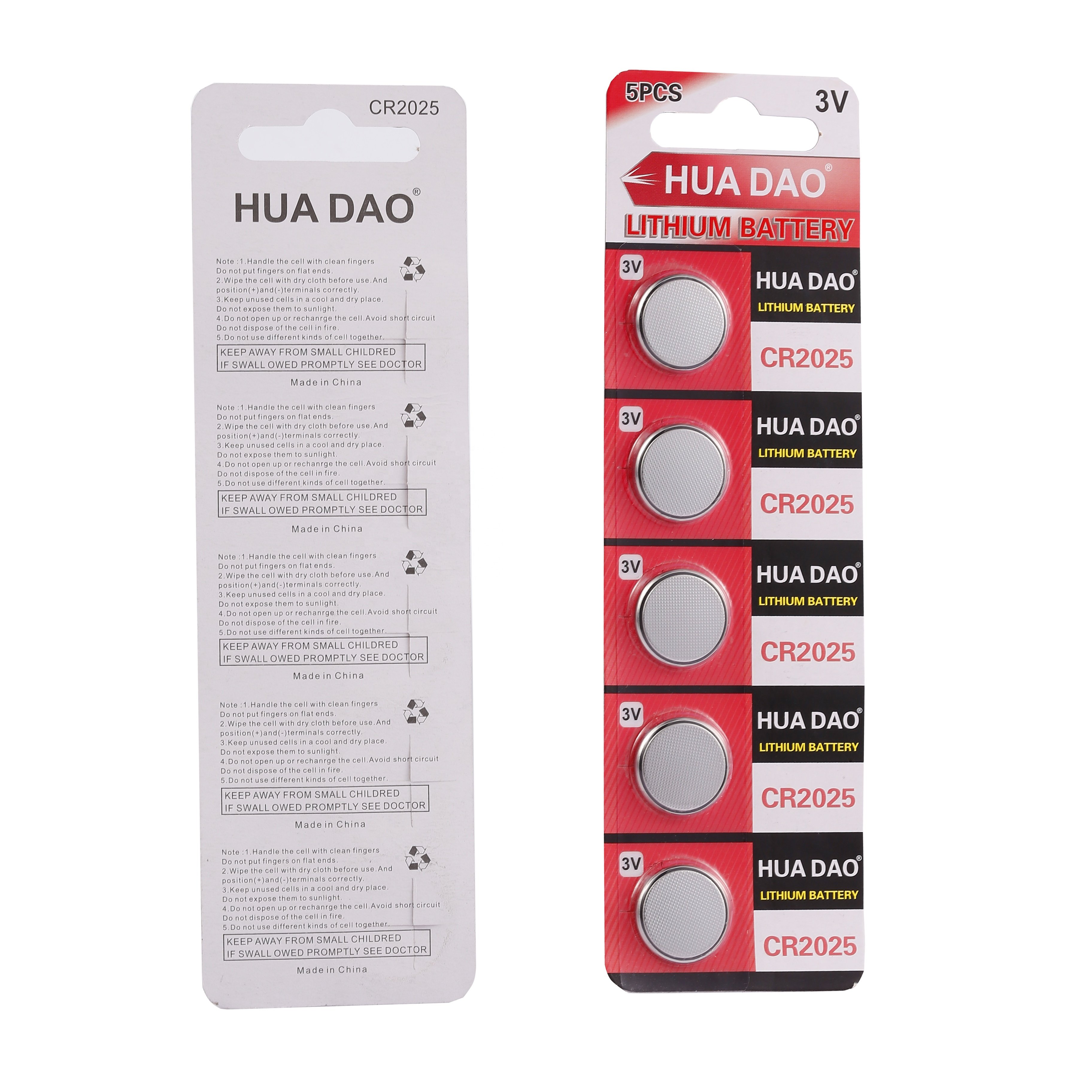 Cuanen China Fabrication Customised Cr2025 3v Lithium Coin Cell Cr 2025 Button Batteries For Control Remoto