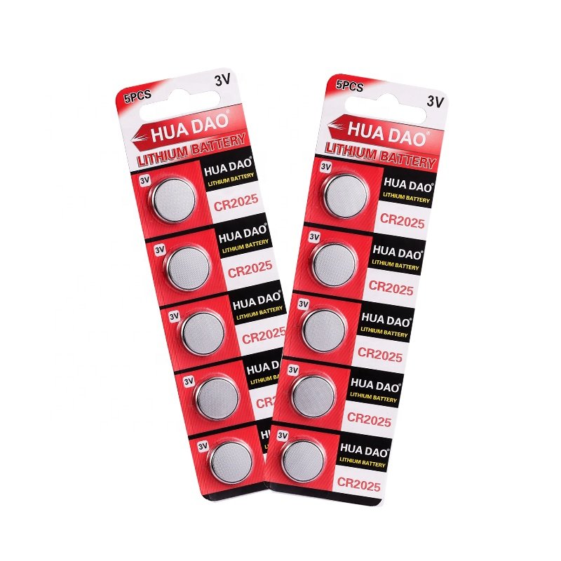 Cuanen China Fabrication Customised Cr2025 3v Lithium Coin Cell Cr 2025 Button Batteries For Control Remoto