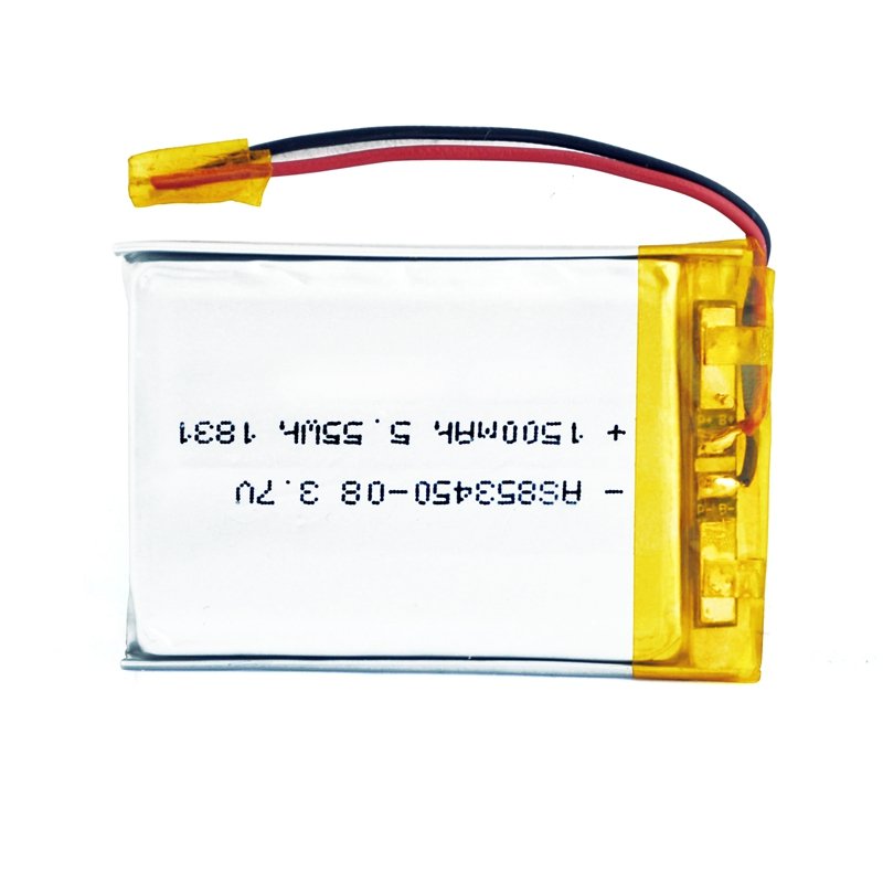 battery factory rechargeable batteries 853450 1500mah lipo 3.7v ion lithium battery with UL1642 CB(17) UN38.3 CE certifications