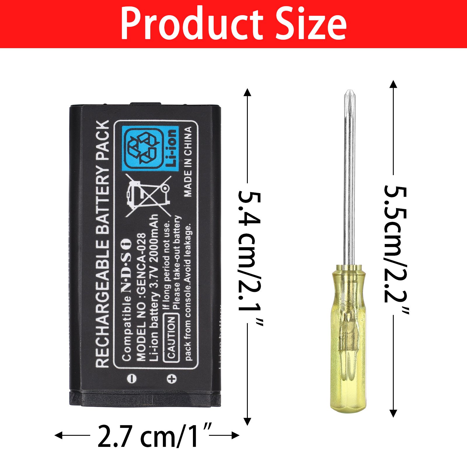 Replacement For Nintendo NDSI console OEM Original Genuine twl-003 battery digital camera battery