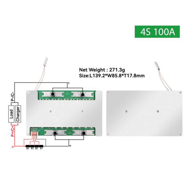 LWS Enargy Storage BMS 4s 100a Lipo Battery Protection Board Battery Management System 4s BMS Lifepo4