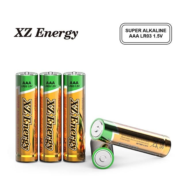 XZEnergy LR03 AAA Alkaline Batteries - 1.5V Non-Rechargeable Triple A Batteries for Remotes and Digital Devices