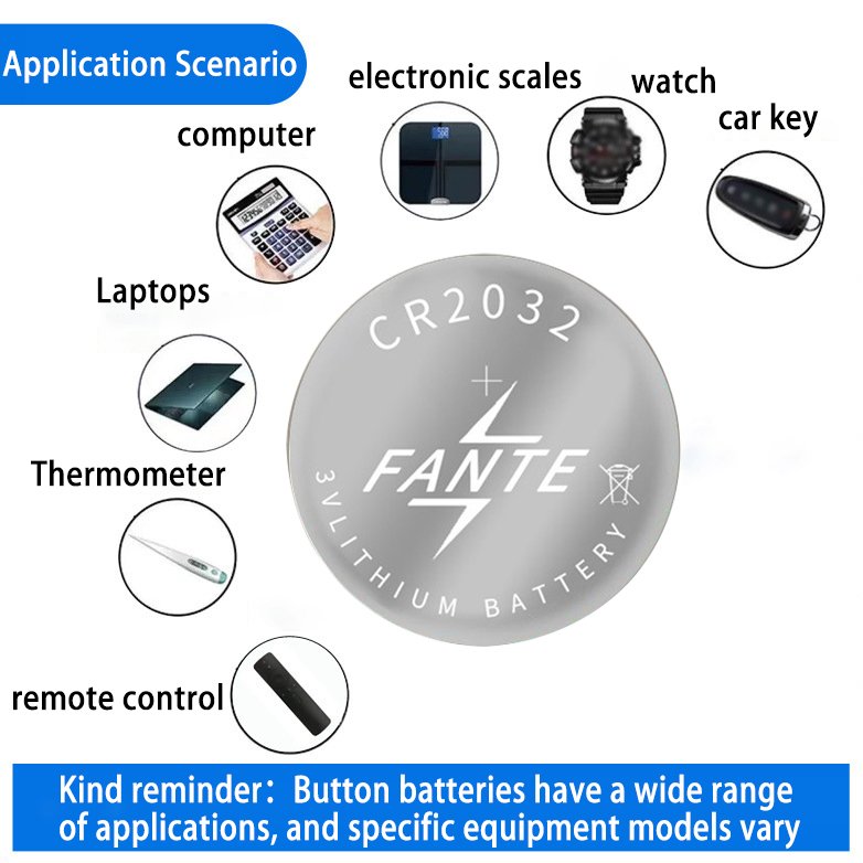 2024 Popular digital batteries OEM ODM Lithium battery cr2032 3v 220mAh button coin cell with wholesale price