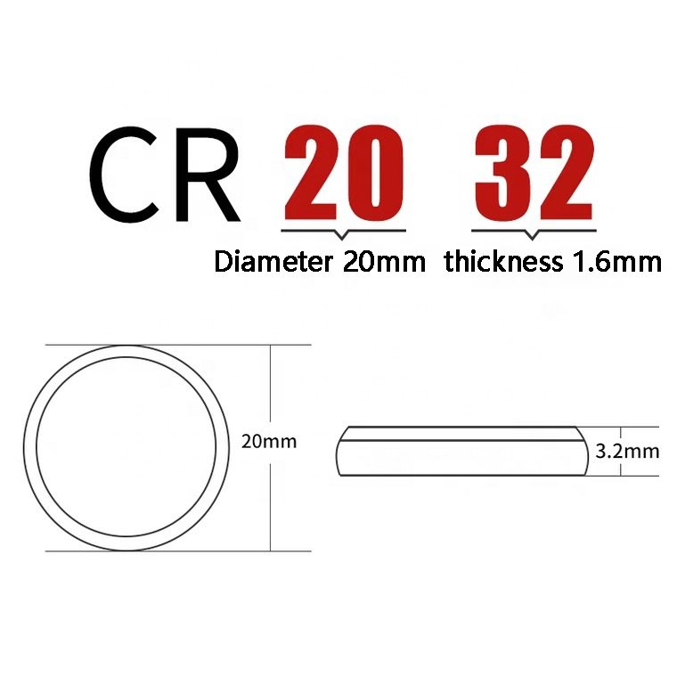 2024 Popular digital batteries OEM ODM Lithium battery cr2032 3v 220mAh button coin cell with wholesale price