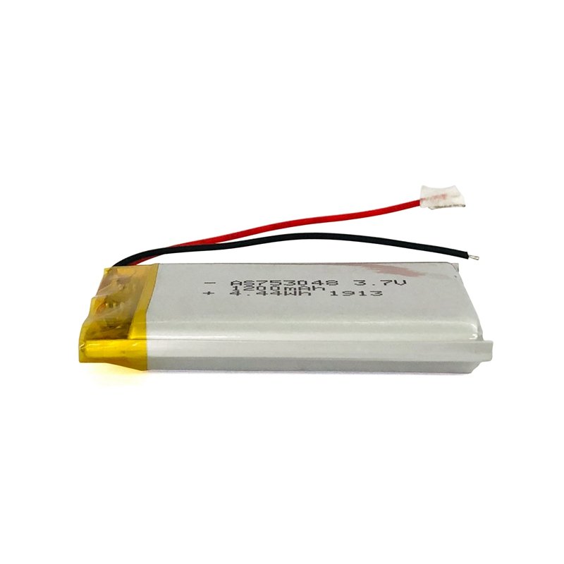 Factory directly supply LiPo battery AS753048 3.7V 1200mAh rechargeable battery for pet tracker