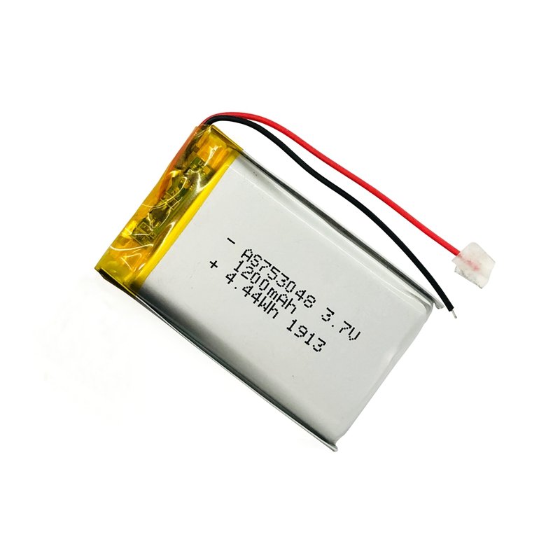 Factory directly supply LiPo battery AS753048 3.7V 1200mAh rechargeable battery for pet tracker
