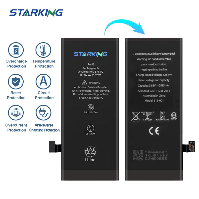High Capacity Battery Lithium Digital Mobile Phone Batteries For IPhone 11 12 Pro Max 13 14 15