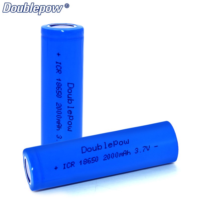 3.7V Rechargeable Lithium Ion Cell 5200mAh Cylindrical INR 3.7v 2000mAh Flat Top ICR18650 battery for Home Appliances