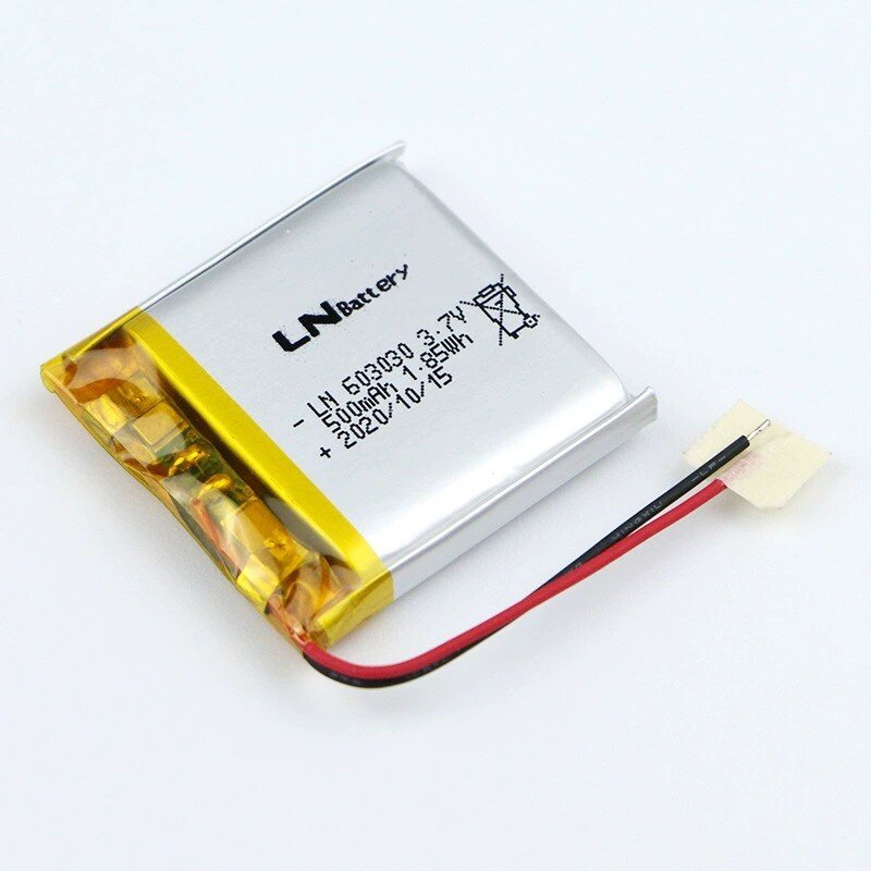 Digital products rechargeable li-ion battery 3.7v 500mah 603030 500mah lithium polymer battery