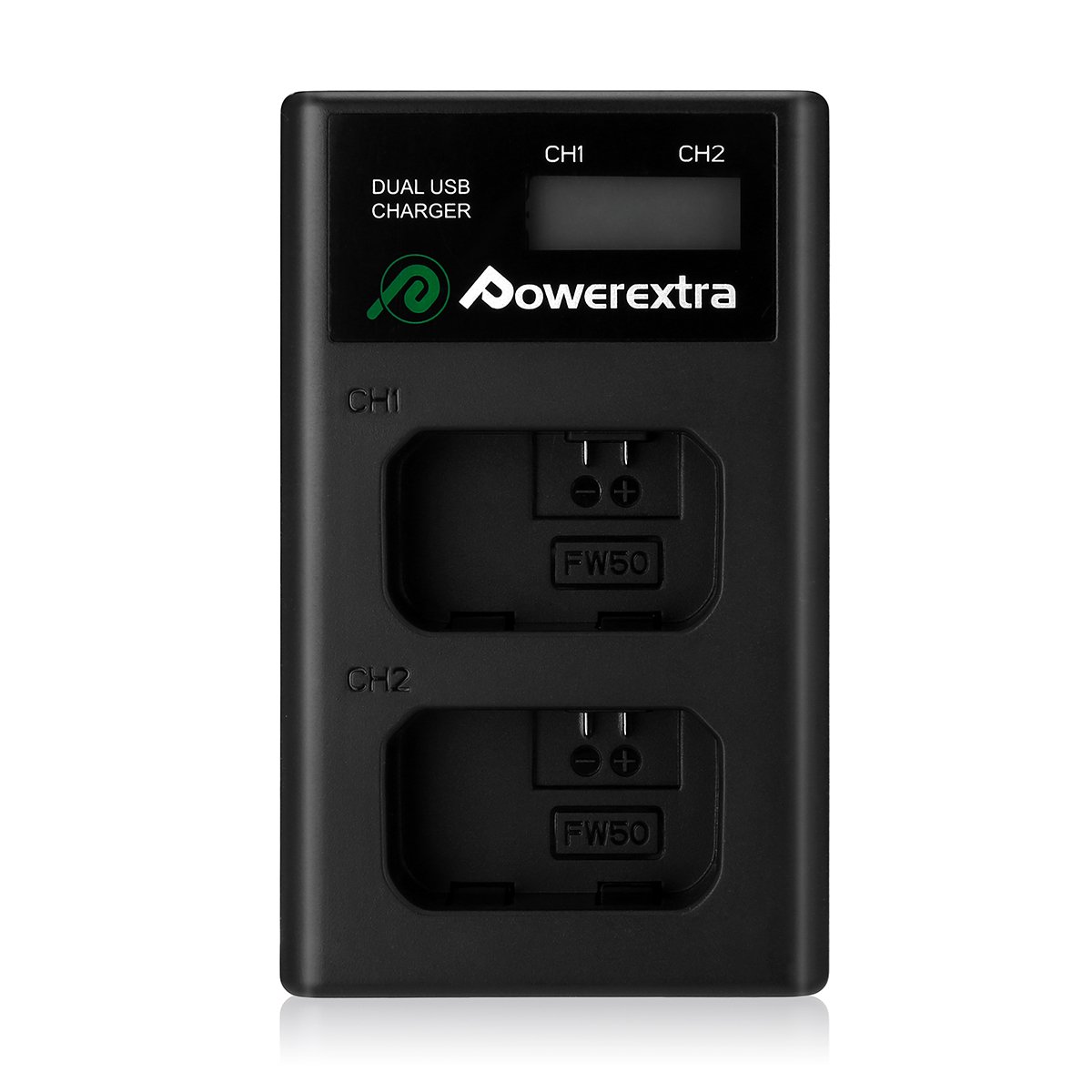 Powerextra New Rechargeable 7.4v 1500mAh Replacement NPFW50 Digital Batteries With 2.1A Input Charger For Sony