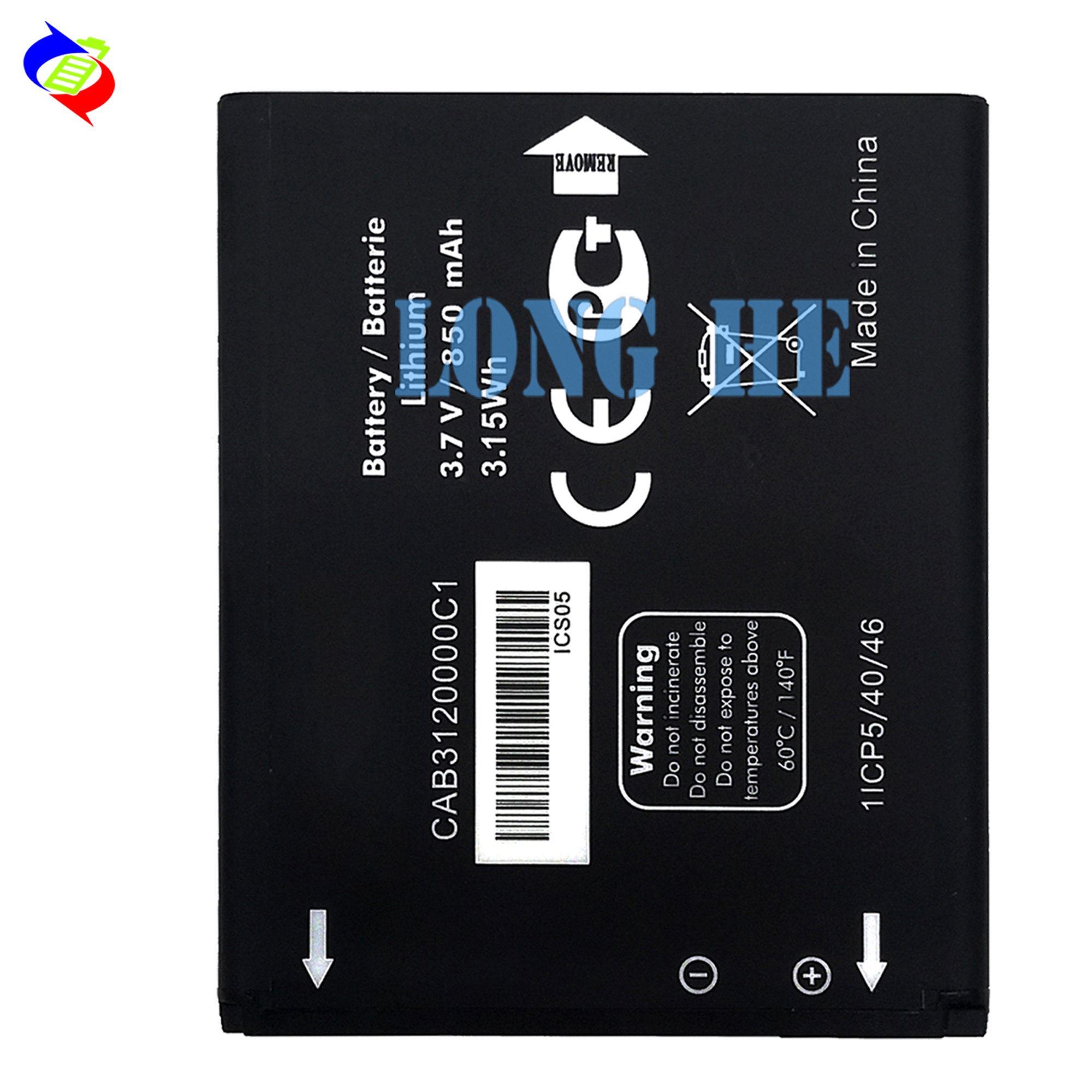 Replacement mobile digital battery CAB3120000C1 for Alcatel One Touch OT-905 OT880 OT800 OT888 OT875 510A 768T 710D 3.7V 1000mAh