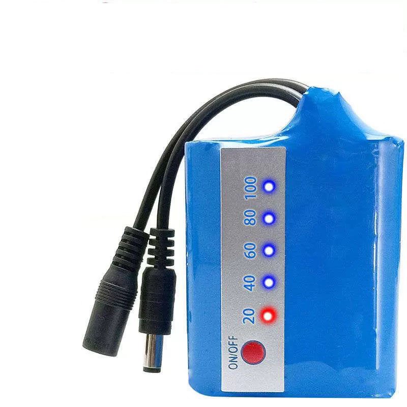 Wholesale cylindrical lithium ion 12V DC 18650 2600mAH battery pack with power display