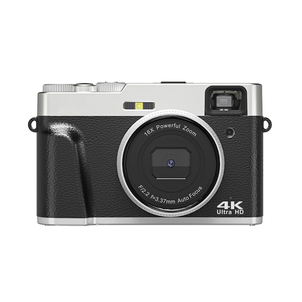 Brown Black 4K Digital Camera Autofocus 48MP Photo Recording Video Recording Digital Camera 16X Zoom Portable Digital Camera