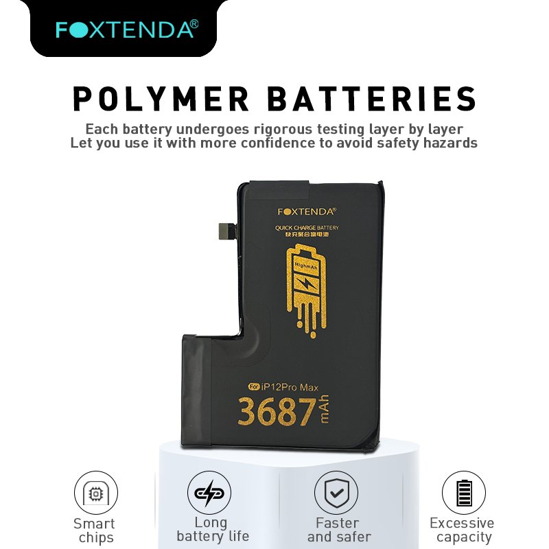 Battery For iPhone 12 Pro Max 12ProMax 12Pro Max Li-ion Mobile replacement rechargeable Battery 3687mAh