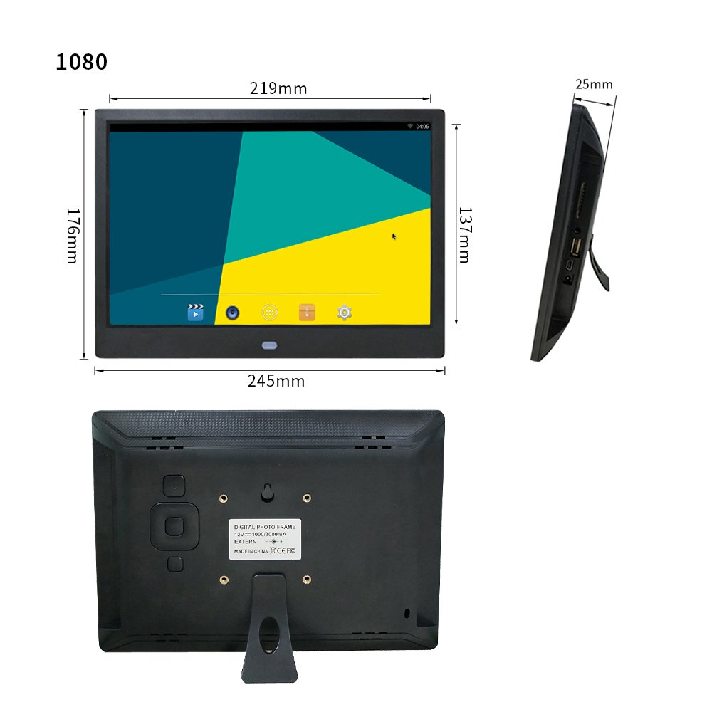 2024 new Best Sell 10" 10.1" Inch Frameo WiFi Smart Electronic Digital Photo Picture Frame