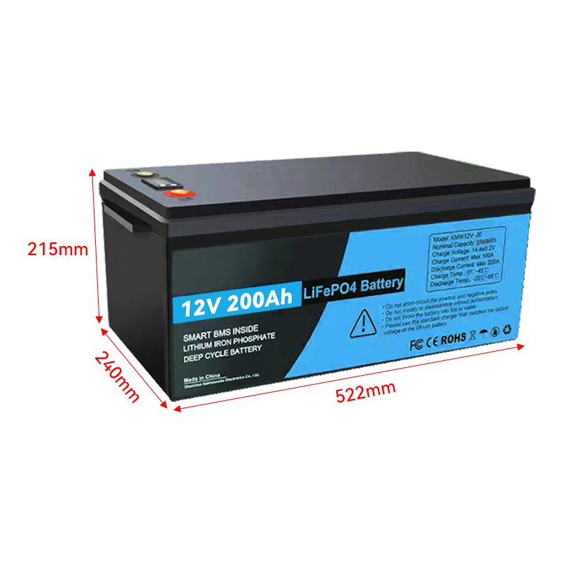 High Quality 12V 200Ah lithium ion battery lifepo4 for power battery 12.8V 100Ah 300ah lifepo4 battery pack solar energy system