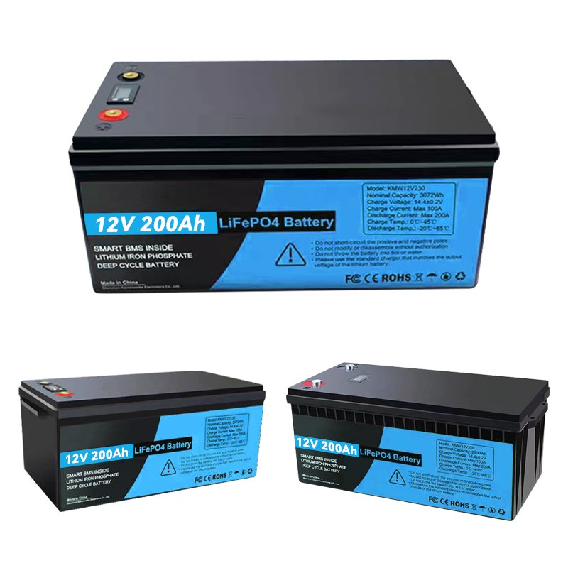 High Quality 12V 200Ah lithium ion battery lifepo4 for power battery 12.8V 100Ah 300ah lifepo4 battery pack solar energy system